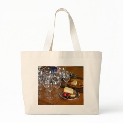 Wine Glasses Stawberries And Cheese Still Life Stu Tote Bags