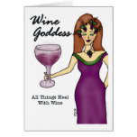 Wine Goddess "All Things Heal w/Wine" Card