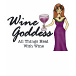 Wine Goddess "All Things Heal W/Wine" T-Shirt