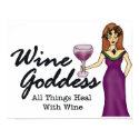 Wine Goddess - All Things Heal With Wine Poster posters