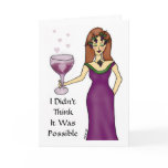 Wine Goddess"I Love You" Card