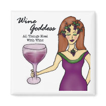 Wine Goddess Magnet