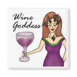 Wine Goddess (No Saying) Magnet