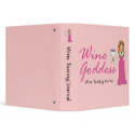 Wine Goddess Pink Wine Tasting Journal binder