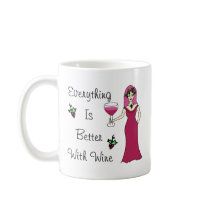 Wine Goddess Simply Divine "Better With Wine" Mug