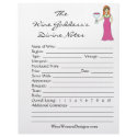 Wine Goddess's Divine Wine Tasting Notes letterhead by Victoreeah Wine Goddess's Divine Wine Tasting Notes letterhead