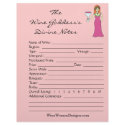 Wine Goddess's Pink Divine Wine Tasting Notes letterhead by Victoreeah Wine Goddess's Pink Divine Wine Tasting Notes letterhead