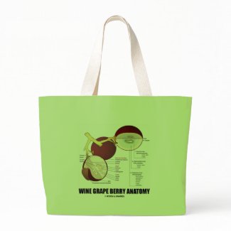 Wine Grape Berry Anatomy (Scientific Diagram) bag