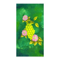 Wine Grapes & Flowers photo cards