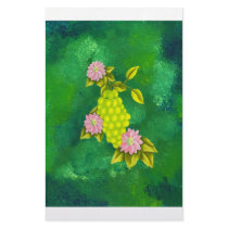 Wine Grapes & Flowers stationery