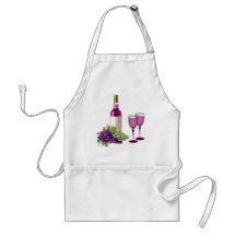 Wine & Grapes Toast Apron