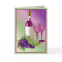 Wine & Grapes Toast cards