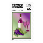Wine & Grapes Toast postage