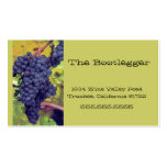 Wine-Grapes-Vineyard- Italian Resturant Business Card