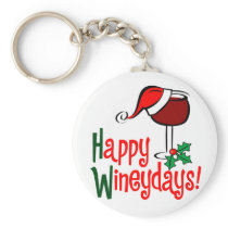 Wine Ho Ho Ho - Customized Key Chain