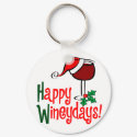 Wine Ho Ho Ho - Customized keychains