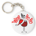 Wine Ho Ho Ho Keychain