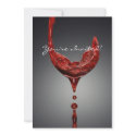 Wine invitation card invitation