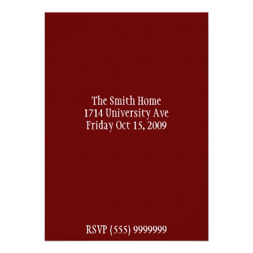 Wine invitation card