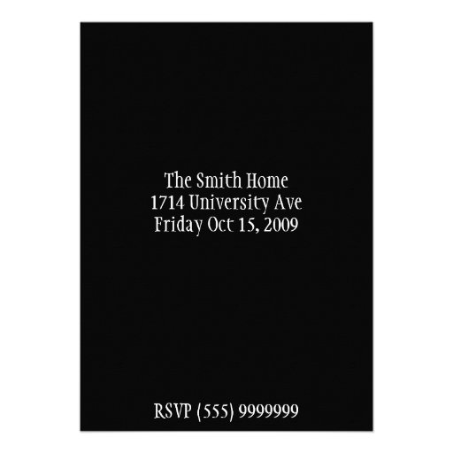 Wine invitation card