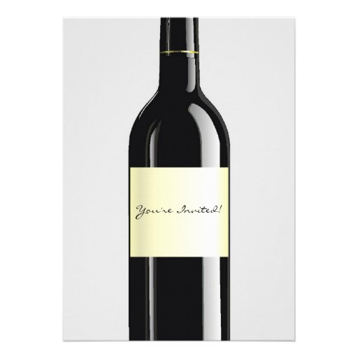 Wine invitation card