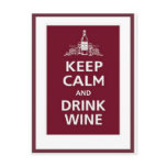 WINE: "KEEP CALM AND DRINK WINE" POST CARDS