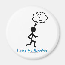 Wine - Keeps Me Running Magnets