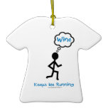 Wine Keeps Me Running Ornament