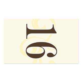 Wine Label Table Number Stickers 16 sticker