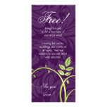 Wine Leaf Swirl Vine Purple Green rack cards