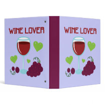 Wine Lover Vinyl Binder