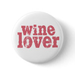 Wine Lover Button