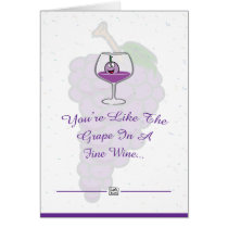Wine Lover Occasion Card cards