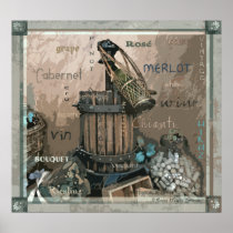 Wine Lovers Art Poster Print