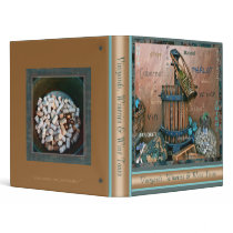 Wine Lovers Bold Turquoise & Rust Photo Binder