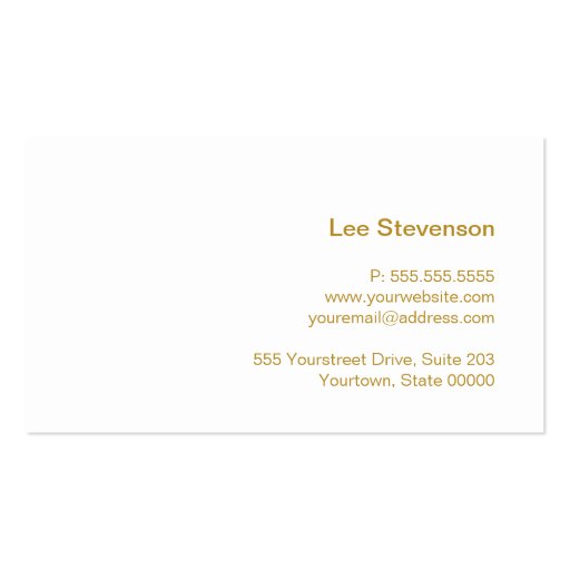 Wine Lover's Business Card (back side)