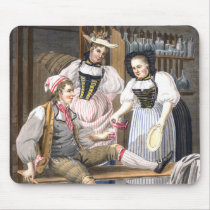Wine Mistresses of Bern - Swiss Costumes Mousepad by AntiqueImages Wine Mistresses of Bern - Swiss Costumes Mousepad
