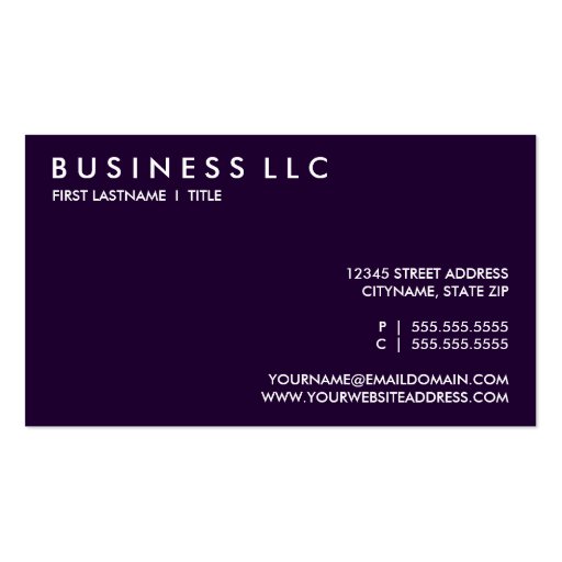 WINE (mod squares) Business Cards (back side)