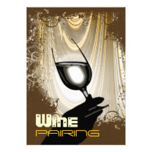 Wine pairing tasting party ~ elegant personalized invitation