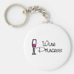Wine Princess Keychain