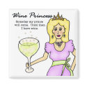 Wine Princess Magnet by Victoreeah Wine Princess Magnet