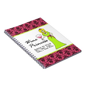 Wine Princess "Someday My Prince Will Come" Notebooks