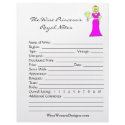 Wine Princess's Royal Wine Tasting Notes letterhead by Victoreeah Wine Princess's Royal Wine Tasting Notes letterhead