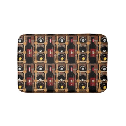 Wine Rack Abstract Bath Mats Zazzle