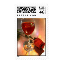 Wine & Rose US Postage Stamp