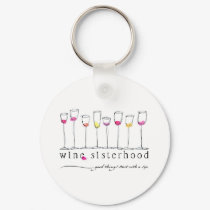 Wine Sisterhood Keychain by WineSisterhood Wine Sisterhood Keychain