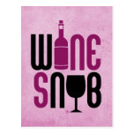 Wine Snob Post Cards