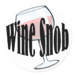 Wine Snob stickers