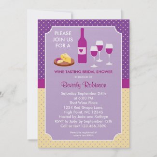 Wine Tasting Bridal Shower Invitation zazzle_invitation