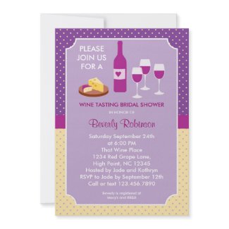 Wine Tasting Bridal Shower Invitation zazzle_invitation